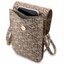 Guess Universell Handy Tasche Umh�ngetasche GCube Stripe Braun