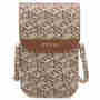 Guess Universell Handy Tasche Umh�ngetasche GCube Stripe Braun