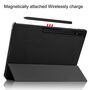 F�r Samsung Galaxy Tab S10 / S9 / S8 Ultra 3folt Wake UP Smart Cover Schwarz Tasche Etuis H�lle