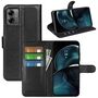 F�r Motorola Moto G14 Handy Tasche Wallet Premium Schutz H�lle Case Cover Etuis Neu Zubeh�r Schwarz