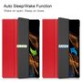 F�r Samsung Galaxy Tab S10 FE / S9 / S9 FE / S8 3folt Wake UP Smart Cover Rot Tasche Etuis H�lle