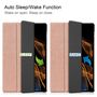 F�r Samsung Galaxy Tab S10 / S9 / S8 Ultra 3folt Wake UP Smart Cover Rose Gold Tasche Etuis H�lle