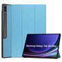 F�r Samsung Galaxy Tab S10 / S9 / S8 Ultra 3folt Wake UP Smart Cover Hellblau Tasche Etuis H�lle