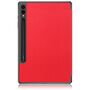 F�r Samsung Galaxy Tab S10 Plus / S9 Plus FE Plus / S8 Plus 3folt Wake UP Smart Cover Rot Tasche H�lle