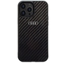 Audi Apple iPhone 14 Pro Schutzh�lle Tasche Cover Carbon Faser Schwarz