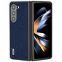 F�r Samsung Galaxy Z Fold5 5G Carbon Textur Schutz H�lle Dunkelblau