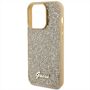 Guess Apple iPhone 15 Pro Schutzh�lle Cover Disco Metal Script Gold