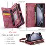 F�r Samsung Galaxy Z Fold5 5G CaseMe Handy Tasche Kunstleder H�lle 