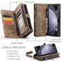 F�r Samsung Galaxy Z Fold5 5G CaseMe Handy Tasche Kunstleder H�lle 