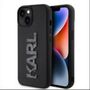 Karl Lagerfeld Apple iPhone 15 Plus H�lle 3D Rubber Glitter Logo Black