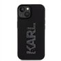Karl Lagerfeld Apple iPhone 15 Plus H�lle 3D Rubber Glitter Logo Black