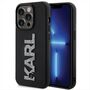 Karl Lagerfeld Apple iPhone 15 Pro Max H�lle 3D Rubber Glitter Logo
