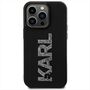 Karl Lagerfeld Apple iPhone 15 Pro Max H�lle 3D Rubber Glitter Logo