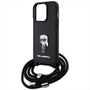 Karl Lagerfeld  Apple iPhone 15 Pro Max H�lle Saffiano Metal Pin 