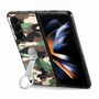 F�r Samsung Galaxy Z Fold5 5G Camouflage Schutzh�lle mit Ringhalter