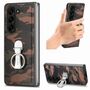 F�r Samsung Galaxy Z Fold5 5G Camouflage Schutzh�lle mit Ringhalter