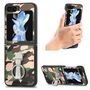 F�r Samsung Galaxy Z Flip5 5G Camouflage Schutzh�lle mit Ringhalter