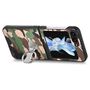 F�r Samsung Galaxy Z Flip5 5G Camouflage Schutzh�lle mit Ringhalter