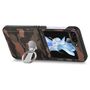 F�r Samsung Galaxy Z Flip5 5G Camouflage Schutzh�lle mit Ringhalter