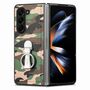 F�r Samsung Galaxy Z Fold5/Flip5 5G Camouflage Schutzh�lle + Ringhalter