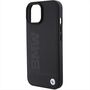 BMW Apple iPhone 15 Schutzh�lle Case Cover Leather Hot Stamp Schwarz