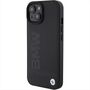 BMW Apple iPhone 15 Plus Schutzh�lle Case Leather Hot Stamp Schwarz