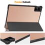 F�r Xiaomi Redmi Pad 2 / SE 11 Zoll 3folt Wake UP Smart Cover Rose Gold Tasche Etuis H�lle