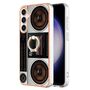 F�r Samsung Galaxy S23 FE Design Series TPU / PC Handy H�lle + Ring