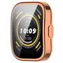 F�r Amazfit Bip 5 TPU Silikon Smart Watch H�lle mit Schutzglas Ros�gold