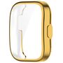 F�r Amazfit Bip 5 TPU Silikon Smart Watch H�lle mit Schutzglas Gold