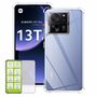 F�r Xiaomi 13T / 13T Pro Schock TPU Case Transparent + 0,26 H9 Glas H�lle Schutz 