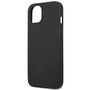 AMG Apple iPhone 14 Plus Schutzh�lle Case Leather Hot Stamped Schwarz