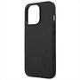 AMG Apple iPhone 14 Pro Max Schutzh�lle Leather Hot Stamped Schwarz