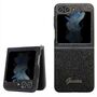Guess Samsung Galaxy Z Flip5 Schutzhlle Case Glitter Script Schwarz