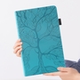 F�r Xiaomi Redmi Pad 2 / SE 11 Zoll Baum Muster Kunstleder H�lle Cover Tasche Case Blau