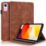 F�r Xiaomi Redmi Pad 2 / SE 11 Zoll Baum Muster Kunstleder H�lle Cover Tasche Case Braun
