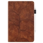 F�r Xiaomi Redmi Pad 2 / SE 11 Zoll Baum Muster Kunstleder H�lle Cover Tasche Case Braun