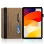 F�r Xiaomi Redmi Pad 2 / SE 11 Zoll Baum Muster Kunstleder H�lle Cover Tasche Case Braun