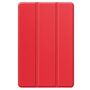 F�r Lenovo Tab P12 12.7 Zoll 3folt Wake UP Smart Cover Rot Tasche Etuis H�lle