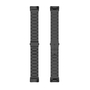 F�r Fitbit Charge 6 / 5 Style Stahl Ersatz Armband Smart Uhr Schwarz