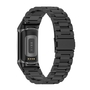 F�r Fitbit Charge 6 / 5 Style Stahl Ersatz Armband Smart Uhr Schwarz