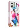 F�r Motorola Moto G54 Kunstleder Handy Tasche H�lle Book Motiv 2 Case