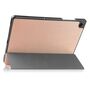 F�r Samsung Galaxy Tab A9 3folt Wake UP Smart Cover Tasche Etuis H�lle Rose Gold