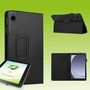 F�r Samsung Galaxy Tab A9 Kunst-Leder Tasche H�lle + Hart Glas