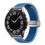F�r Samsung Galaxy Watch FE 6 5 4 Magnetisches Silikon Band Felsenblau