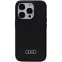 Audi Silicone Case f�r Apple iPhone 15 Pro Schutzh�lle Schwarz