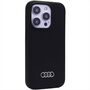 Audi Silicone Case f�r Apple iPhone 15 Pro Schutzh�lle Schwarz