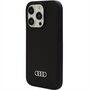 Audi Silicone Case f�r Apple iPhone 15 Pro Schutzh�lle Schwarz
