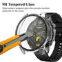 F�r Huawei Watch GT 4 46mm Geh�use integriertem Hart Glas Transparent