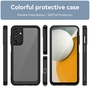 F�r Samsung Galaxy A15 TPU Acryl Schutz Handy H�lle Case Cover Schwarz